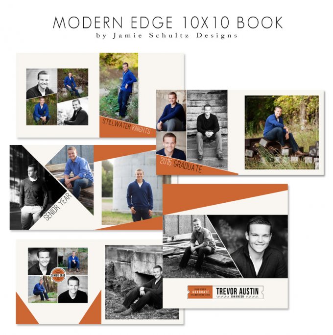 Modern Edge Book Template by Jamie Schultz Designs